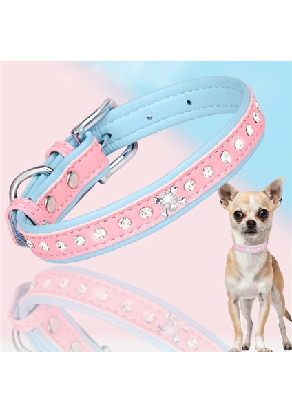 No.19 Tarzı Xs Boyutu Rahat Süet Fiber Kristal Köpek Tasması Glitter Rhinestone Köpek Tasmaları Çinko Alaşım Toka Yaka Küçük Köpekler Kediler Için Xs (Yurt Dışından) modelleri