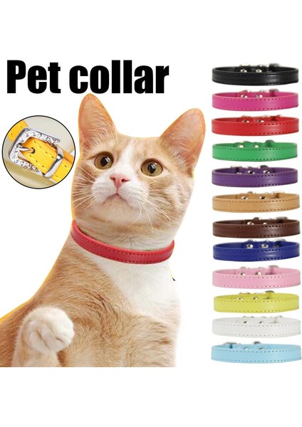Kahve Tarzı Xs Boyutu Bling Kristal Kedi Yaka Yavru Bebek Köpek Kediler Yaka Pu Deri Kayış Taklidi Kedi Tasmaları Kolye Ayarlanabilir Boyun Askısı (Yurt Dışından) fiyatları