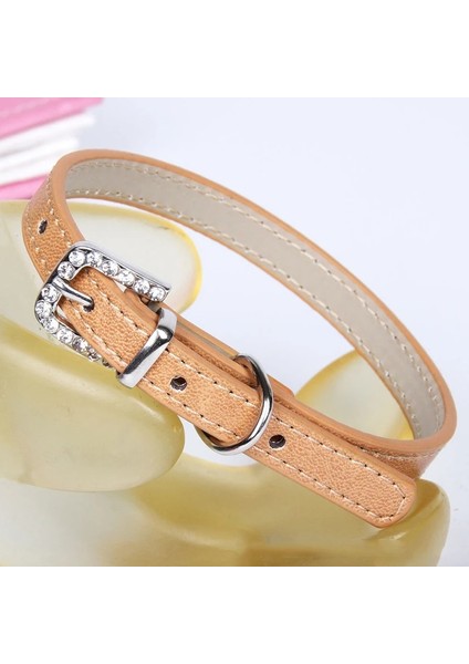Kahve Tarzı Xs Boyutu Bling Kristal Kedi Yaka Yavru Bebek Köpek Kediler Yaka Pu Deri Kayış Taklidi Kedi Tasmaları Kolye Ayarlanabilir Boyun Askısı (Yurt Dışından) indirimleri