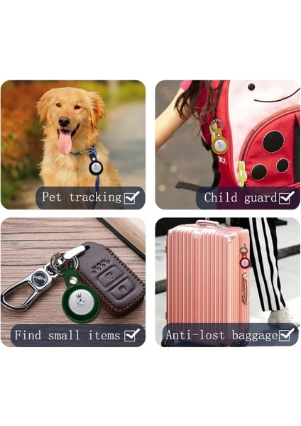 Kırmızı Stil Pu Koruyucu Kılıf Pet Anti-Kayıp Anahtarlık Kedi Köpek Tasması Kolye Apple Bluetooth Hava Etiketleri Bulucu Takip Cihazı Hava Etiketi Için (Yurt Dışından)