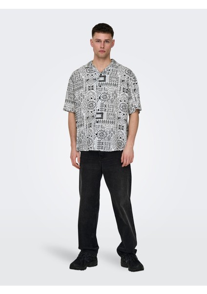 Only&sons Erkek Rahat Kesim Desenli Yazlık Gömlek 22028514 modelleri
