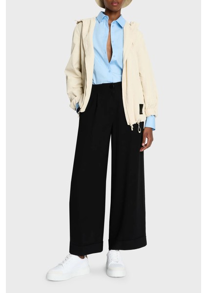 Yüksek Bel Relaxed Fit Geniş Paça Pantolon Bayan Pantolon 3DYP31 YN1QZ 1200 modelleri