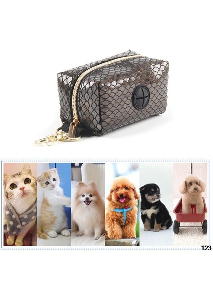 Köpek Poop Çanta Tutucu Tasma Eki Yılan Baskı Atık Torbası Dağıtıcı Fit Çoğu Köpek Tasması Taşınabilir El Serbest Yürüyüş Için (Yurt Dışından)