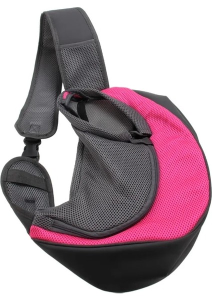 Pembe Tarzı S Beden Taşınabilir Örgü Köpek Çantası Nefes Köpek Sırt Çantası Katlanabilir Büyük Kapasiteli Kedi Taşıma Çantası Taşınabilir Açık Seyahat Evcil Hayvan Taşıyıcı (Yurt Dışından)