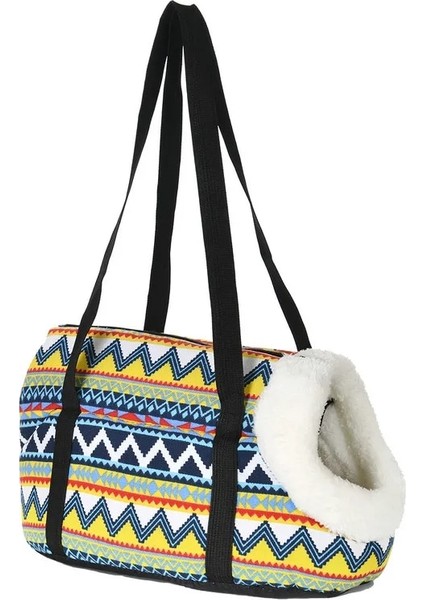 Shanhua Shop Kürk Tarzı ile L Beden Moda Küçük Köpekler Için Pet Taşıyıcı Kediler Sıcak Polar Yavru Köpek Çantaları Sırt Çantası Açık Seyahat Pet Sling Çanta Chihuahua Pet Malzemeleri (Yurt Dışından)