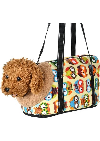 Shanhua Shop Kürk Tarzı ile L Beden Moda Küçük Köpekler Için Pet Taşıyıcı Kediler Sıcak Polar Yavru Köpek Çantaları Sırt Çantası Açık Seyahat Pet Sling Çanta Chihuahua Pet Malzemeleri (Yurt Dışından)