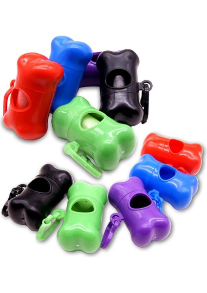 Mavi Stil Köpek Atık Torbası Tutucu Için Pet Atık Torbası Dağıtıcı - Plastik Çöp Torbası Dağıtıcı Taşıma Çantası ， Köpek Pet 10 Rulo Atık Poop Torbaları (Yurt Dışından) indirimleri