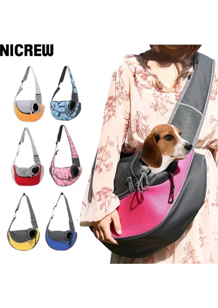 Gül Kırmızı Tarzı S Beden Nıcrew Pet Köpek Taşıyıcı Sl Açık Seyahat Köpek Omuz Çantası Örgü Oxford Tek Konfor Sling Çanta Ayarlanabilir Askı Sırt Çantası (Yurt Dışından) fiyatları