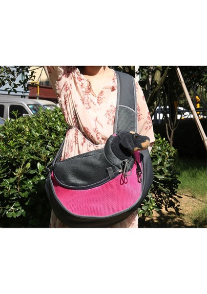 Gül Kırmızı Tarzı S Beden Nıcrew Pet Köpek Taşıyıcı Sl Açık Seyahat Köpek Omuz Çantası Örgü Oxford Tek Konfor Sling Çanta Ayarlanabilir Askı Sırt Çantası (Yurt Dışından) modelleri