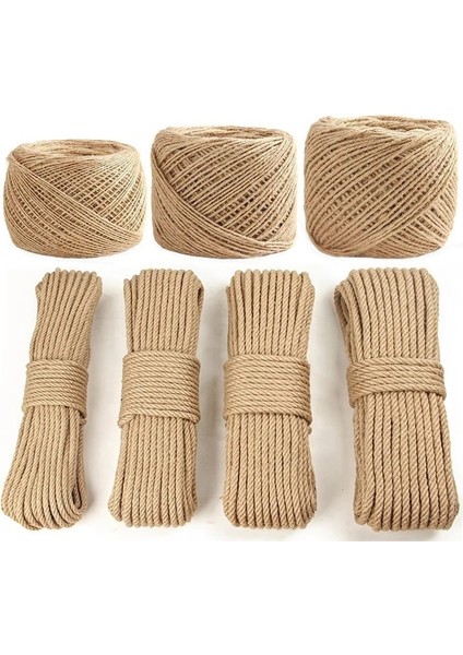 20 Metre Tarzı 5 mm Sisal Halat Kedi Ağacı Dıy Tırmalama Direği Oyuncak Kedi Tırmanma Çerçevesi Değiştirme Halat Masa Bacakları Kedi Bileme Pençesi Için Bağlama Halatı (Yurt Dışından)