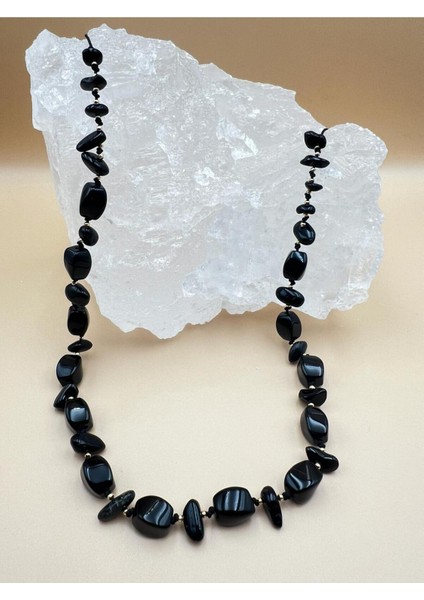 Sertifikalı Akik Doğal Taş Tasarım Kolye