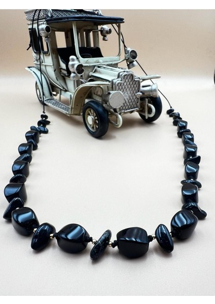 Sertifikalı Akik Doğal Taş Tasarım Kolye modelleri