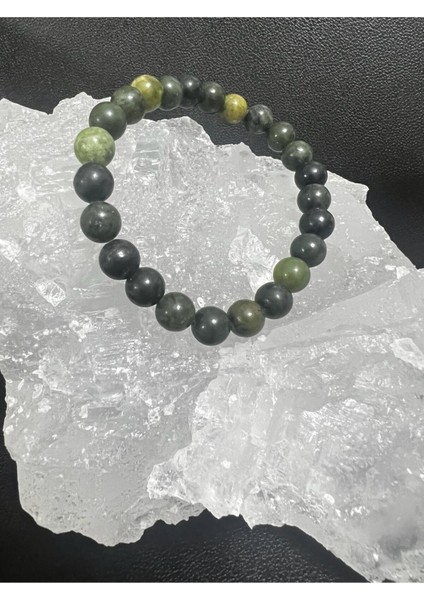 Sertifikalı Serpantin Doğal Taş Bileklik Aaa Kalite Hediyli fırsatları