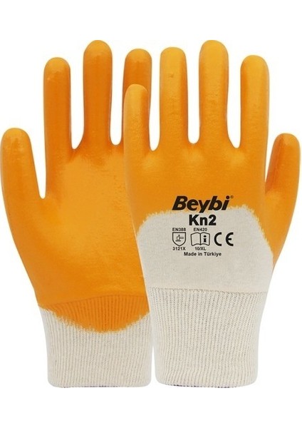 Kn2 Pamuk Astarlı Nitril Kaplı Iş Eldiveni No:10 Xlarge 12 Çift