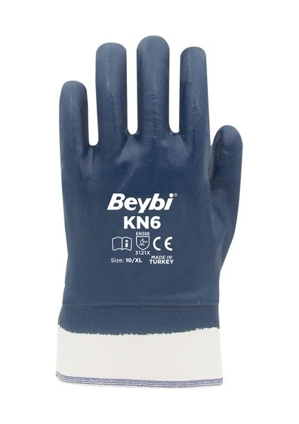 Kn6 Pamuk Astarlı Nitril Kaplı Iş Eldiveni Petrolcü No:10 Xlarge 12 Çift fiyatları