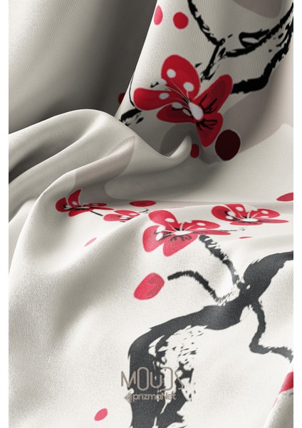 Süet Kumaş Blossom Japan 4 Desenli Mutfak Önlüğü, Aşçı Önlüğü, Garson Önlüğü