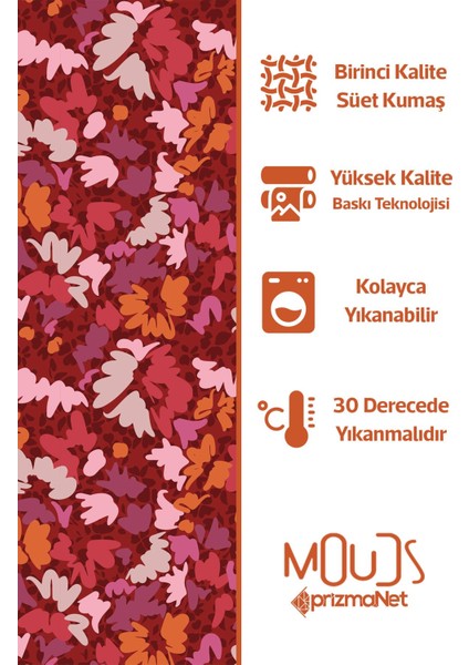 Süet Kumaş Burgundy 2 Desenli Mutfak Önlüğü, Aşçı Önlüğü, Garson Önlüğü modelleri