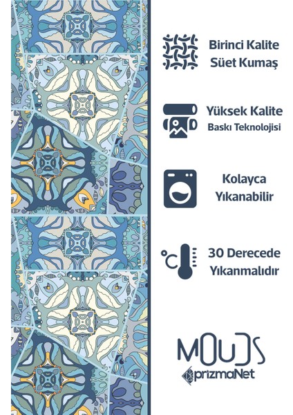 Süet Kumaş Anatolia 5 Desenli Mutfak Önlüğü, Aşçı Önlüğü, Garson Önlüğü