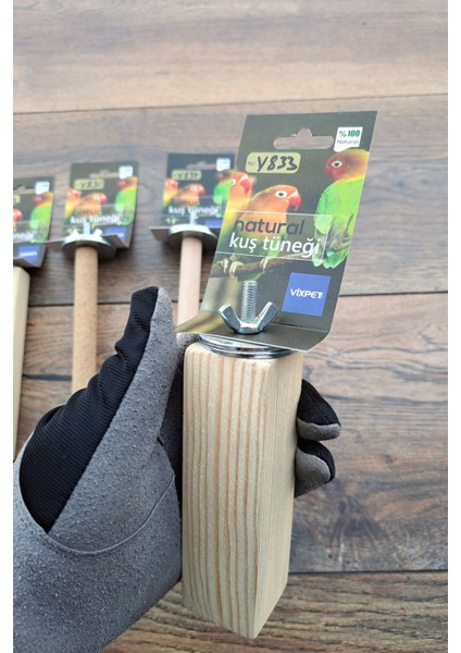 Venty 4 Adet Papağan Tüneği | Muhabbet | Sevda - Cennet | Doğal ve Pedikür Özellikli Tünekler M116 indirimleri