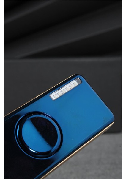 Mavi Renk Ledli ve Çarklı Şarjlı Çakmak 24CSM22105AR04 modelleri