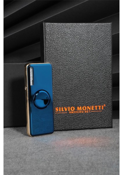 Mavi Renk Ledli ve Çarklı Şarjlı Çakmak 24CSM22105AR04 fırsatları