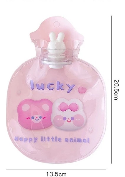 G Tarzı 300 ml Sevimli Şeffaf Sıcak Su Torbası Kadın Taşınabilir Sıcak El Su Dolu Tip Sıcak Su Şişesi Karikatür Pvc Su Geçirmez Buz Torbası (Yurt Dışından) fırsatları
