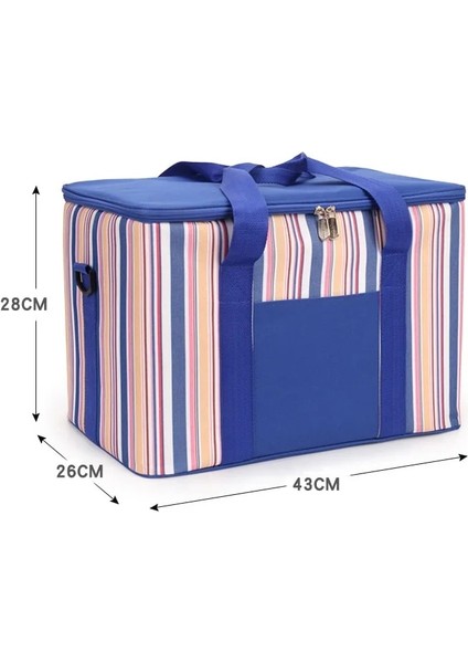 Siyah Stil Büyük Oxford Soğutucu Çanta Taşınabilir Yalıtım Paketi Termo Thermabag Buzdolabı Araba Buz Paketi Gıda Yalıtımlı Çantalar (Yurt Dışından)