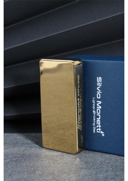 Altın Renk Kapaklı Pürmüz Gazlı Çakmak 24CSM890MR02