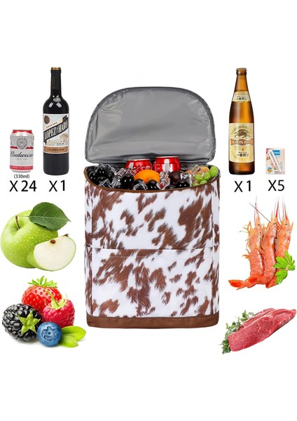 Şerit Stili Soğutucu Sırt Çantası Kadın Yalıtımlı Soğutucu Çanta Termal Gıda Öğle Yemeği Erkekler Büyük Naylon Leopar Su Geçirmez Sızdırmaz Taşınabilir Seyahat Kutuları (Yurt Dışından) indirimleri