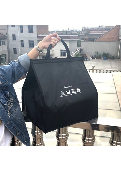 Kırmızı Stil Pizza Öğle Yemeği Kutusu Soğutucu Çanta Fast Food Kek Teslimat Termal Çanta Büyük Su Geçirmez Oxford Içme Şişesi Yalıtımlı Soğutmalı (Yurt Dışından) fırsatları