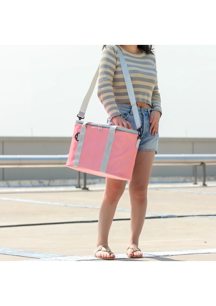 Pembe Tarzı Soğutucu Omuzdan Askili Çanta Kadın Yalıtımlı Serin Kutu Termal Yiyecek Çantası Erkekler Büyük Leopar Su Geçirmez Sızdırmaz Taşınabilir Seyahat Yeniden Kullanılabilir (Yurt Dışından) modelleri