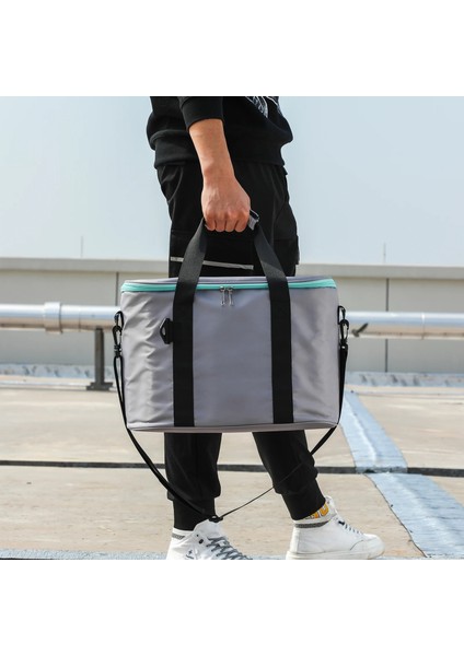 Pembe Tarzı Soğutucu Omuzdan Askili Çanta Kadın Yalıtımlı Serin Kutu Termal Yiyecek Çantası Erkekler Büyük Leopar Su Geçirmez Sızdırmaz Taşınabilir Seyahat Yeniden Kullanılabilir (Yurt Dışından) fırsatları