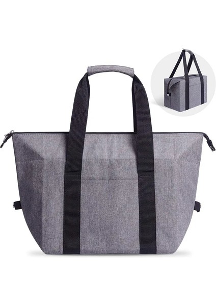 Siyah Stil 39X19X27CM Büyük Soğutucu Çanta Termal Yalıtımlı Öğle Yemeği Kutusu Buz Bira Şarap Barbekü Kamp Gıda Taze Saklama Kabı Çanta Ürünleri (Yurt Dışından) fiyatları