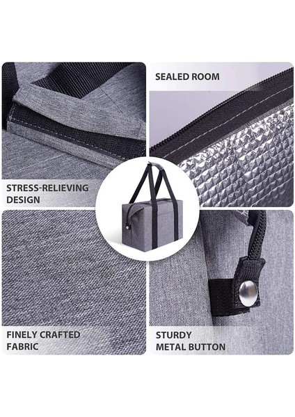 Siyah Stil 39X19X27CM Büyük Soğutucu Çanta Termal Yalıtımlı Öğle Yemeği Kutusu Buz Bira Şarap Barbekü Kamp Gıda Taze Saklama Kabı Çanta Ürünleri (Yurt Dışından) indirimleri