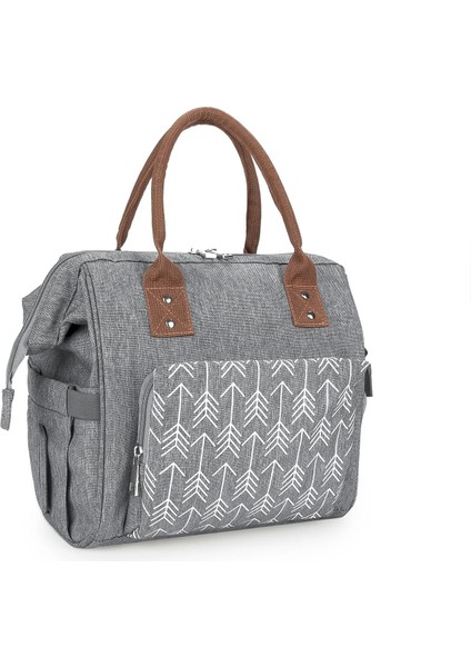 Gri Tarzı Yüksek Kapasiteli Soğutucu Çanta Çiçek Çanta Yalıtım Buz Paketi Içecek Kutusu Gri Kadın Öğle Yemeği Çantası Su Geçirmez Alüminyum Folyo (Yurt Dışından)