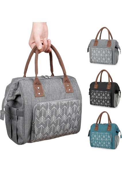 Gri Tarzı Yüksek Kapasiteli Soğutucu Çanta Çiçek Çanta Yalıtım Buz Paketi Içecek Kutusu Gri Kadın Öğle Yemeği Çantası Su Geçirmez Alüminyum Folyo (Yurt Dışından) fiyatları