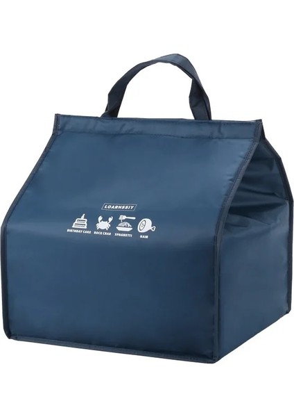 Donanma Tarzı Pizza Öğle Yemeği Kutusu Soğutucu Çanta Fast Food Kek Teslimat Termal Çanta Büyük Su Geçirmez Oxford Içme Şişesi Yalıtımlı Soğutmalı (Yurt Dışından)