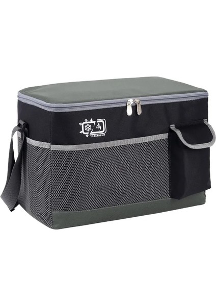 Siyah Stil 20L Soğutucu Çanta Su Geçirmez Oxford Alüminyum Folyo Termal Yalıtımlı Çantalar Taşınabilir Amping Plaj Soğuk Bira Gıda Çantası (Yurt Dışından)