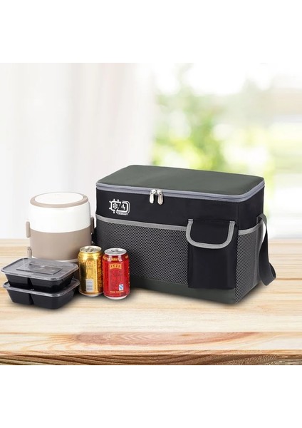 Siyah Stil 20L Soğutucu Çanta Su Geçirmez Oxford Alüminyum Folyo Termal Yalıtımlı Çantalar Taşınabilir Amping Plaj Soğuk Bira Gıda Çantası (Yurt Dışından) indirimleri