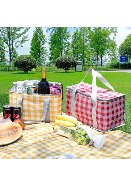 Kırmızı Stil L-20X20X35CM Termal Yalıtımlı Çanta Içecek Bira Restoran Teslimat Soğutucu Çanta Pasta Kek Konteyner Ofis Yemek Kabı Ev Çantası (Yurt Dışından) fiyatları