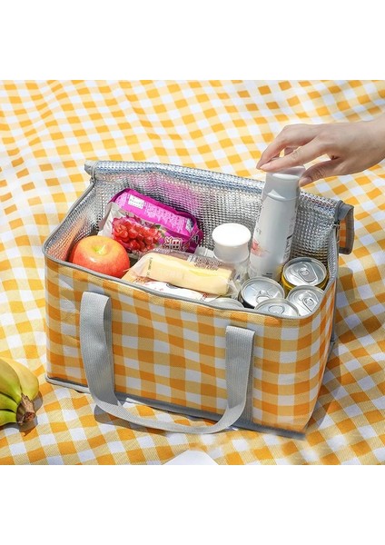 Kırmızı Stil L-20X20X35CM Termal Yalıtımlı Çanta Içecek Bira Restoran Teslimat Soğutucu Çanta Pasta Kek Konteyner Ofis Yemek Kabı Ev Çantası (Yurt Dışından) fırsatları