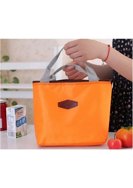 Pembe Tarzı Sıcak Yalıtımlı Folyo Alüminyum Soğutucu Termal Öğle Yemeği Çantası Su Geçirmez Seyahat Çantası Moda 4 Şeker Renkler (Yurt Dışından) fırsatları