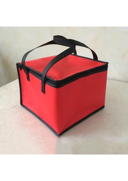 Kırmızı Stil Su Geçirmez Yalıtımlı Çanta Soğutucu Çanta Yalıtım Katlanır Orta Buz Paketi Gıda Termal Çanta Gıda Dağıtım Çantası Pizza Çantası Sıcak (Yurt Dışından)