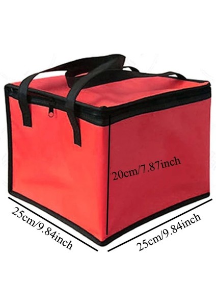 Kırmızı Stil Su Geçirmez Yalıtımlı Çanta Soğutucu Çanta Yalıtım Katlanır Orta Buz Paketi Gıda Termal Çanta Gıda Dağıtım Çantası Pizza Çantası Sıcak (Yurt Dışından) fiyatları