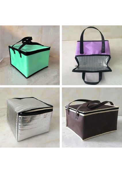 Kırmızı Stil Su Geçirmez Yalıtımlı Çanta Soğutucu Çanta Yalıtım Katlanır Orta Buz Paketi Gıda Termal Çanta Gıda Dağıtım Çantası Pizza Çantası Sıcak (Yurt Dışından) indirimleri