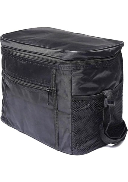 Siyah Stil Alüminyum Folyo Oxford Kumaş Buz Torbası Soğuk Yalıtım Çantası Yalıtım Çantası Paket Servis Teslimatı 10L (Yurt Dışından)
