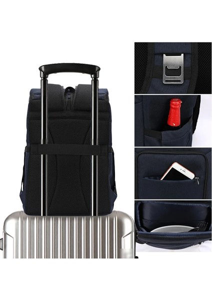 Siyah Stil 29X20.5X39CM Su Geçirmez Soğutucu Çanta Yalıtım Yemek Kabı Termal Sırt Çantası Yalıtım Katlanır Içecek Bira Buz Paketi Gıda Kabı (Yurt Dışından) fiyatları