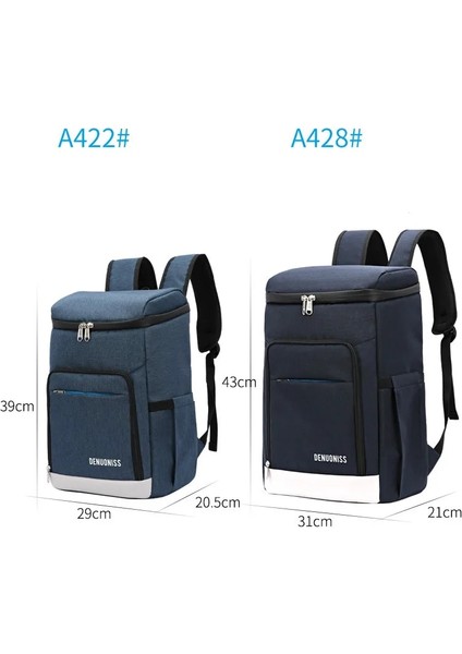 Siyah Stil 29X20.5X39CM Su Geçirmez Soğutucu Çanta Yalıtım Yemek Kabı Termal Sırt Çantası Yalıtım Katlanır Içecek Bira Buz Paketi Gıda Kabı (Yurt Dışından) modelleri