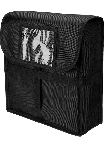 Siyah Stil 11 Inç Taşınabilir Konteyner Termal Gıda Saklama Kutusu Paket Servisi Olan Restoran Pizza Teslimat Çantası Yalıtımlı Kılıf Su Geçirmez Ergonomik (Yurt Dışından)