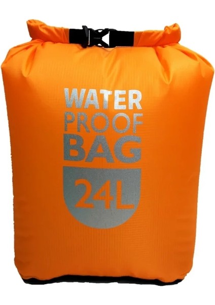 Turuncu Tarzı 6l Açık 6L12L 24L Su Geçirmez Kuru Çanta Paketi Çuval Yüzme Rafting Kayık Nehir Trekking Yüzen Yelken Kano (Yurt Dışından)